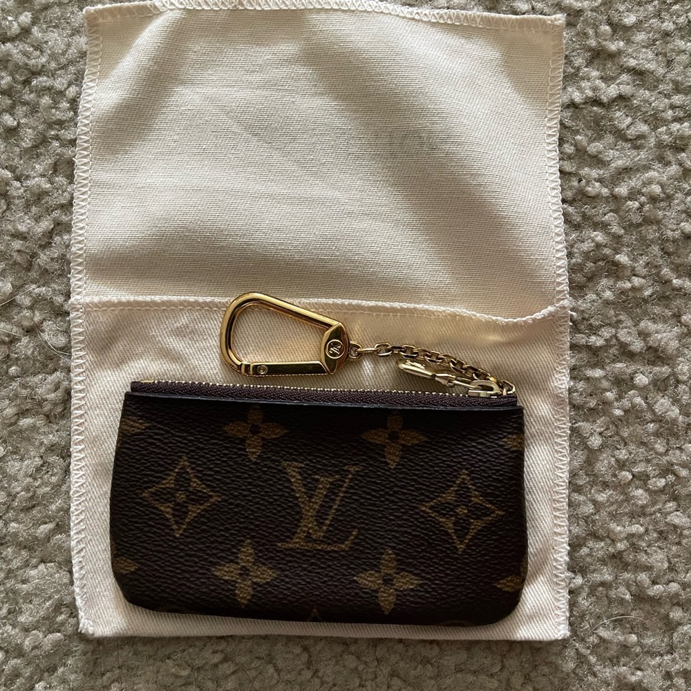 Louis Vuitton Brown Monogram Key Pouch